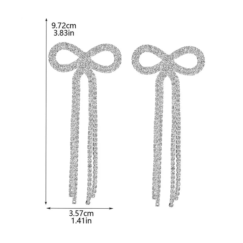 Main Character Tassel Bow Earrings