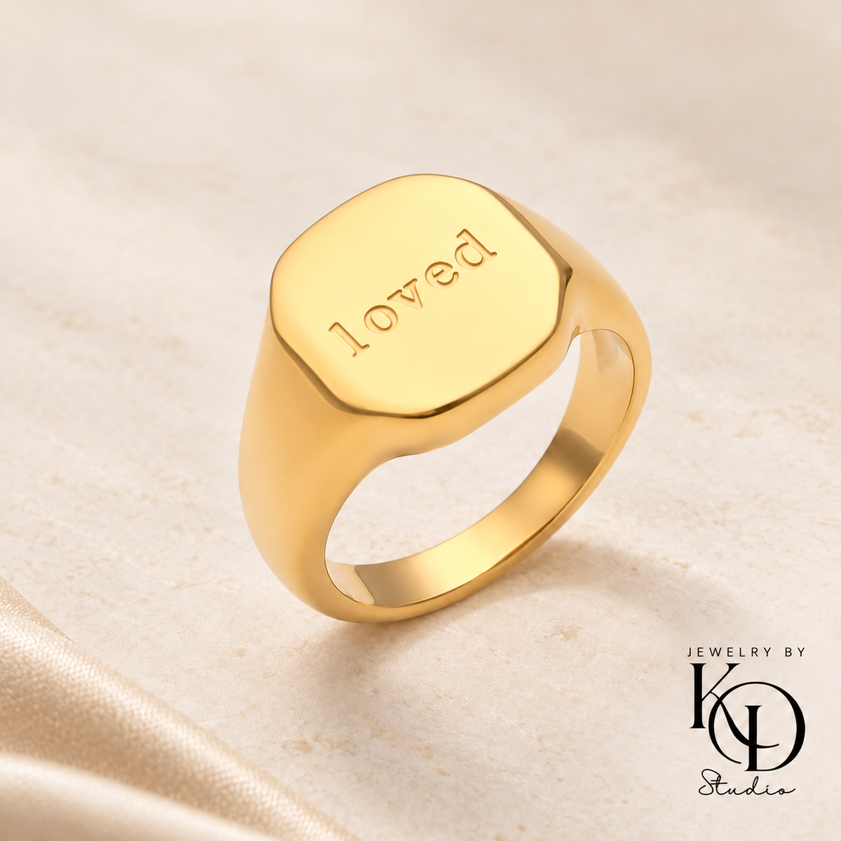 Minimalist Affirmations Rings | 18K Gold Plated