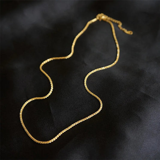 Shimmer & Sparkle Twisted Necklace