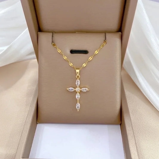 Timeless CZ Cross Necklace