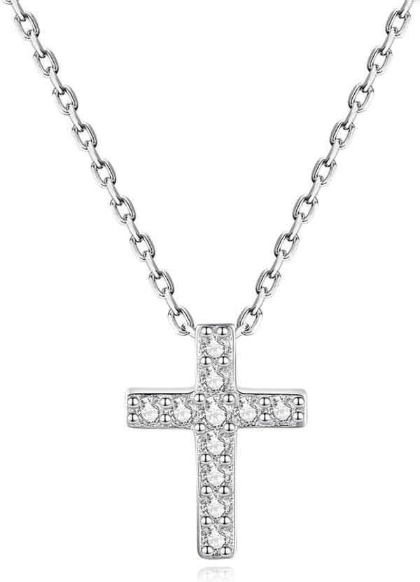 Elegant Silver Cross Necklace