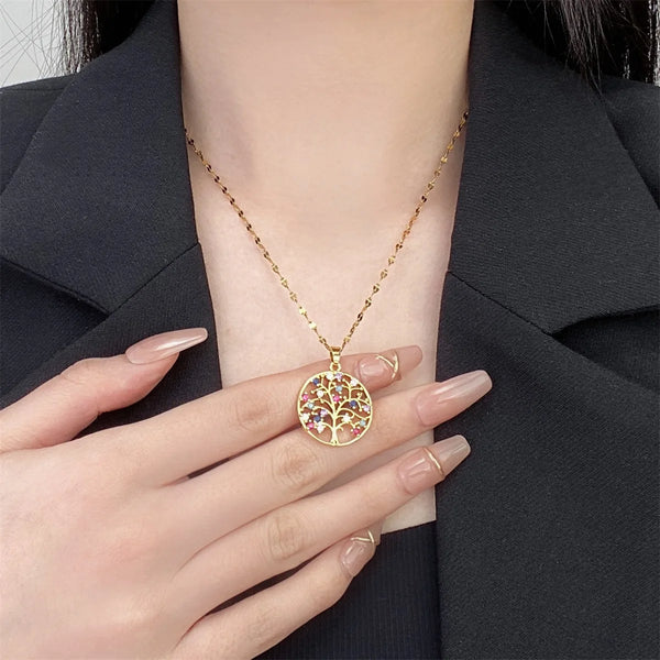Gleaming Tree of Life Necklace