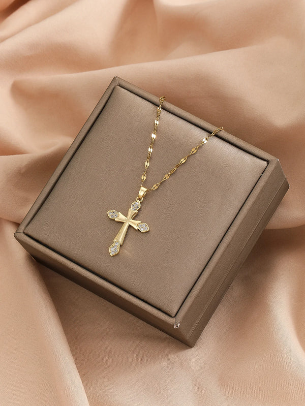 Timeless Cross Zircon Necklace