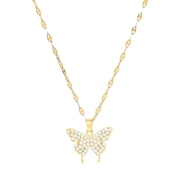 Sparkling Butterfly Necklace