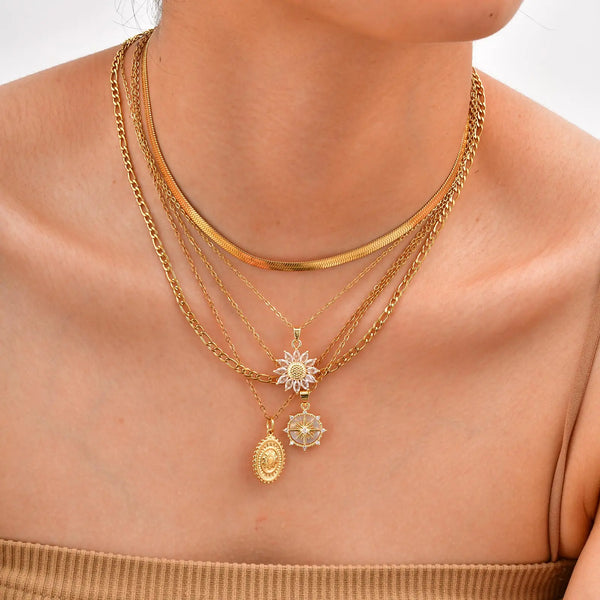 Golden Sunflower Necklace