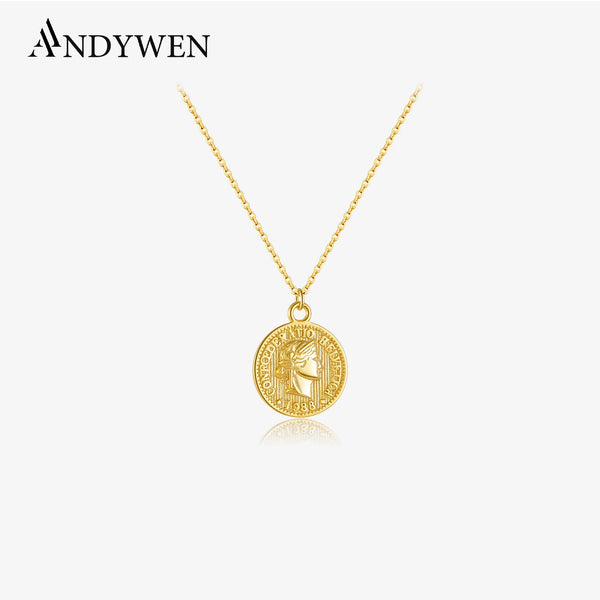 Elegant Gold Coin Necklace