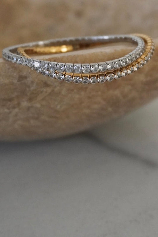 Rich Auntie Comfort Fit Tennis Bracelet