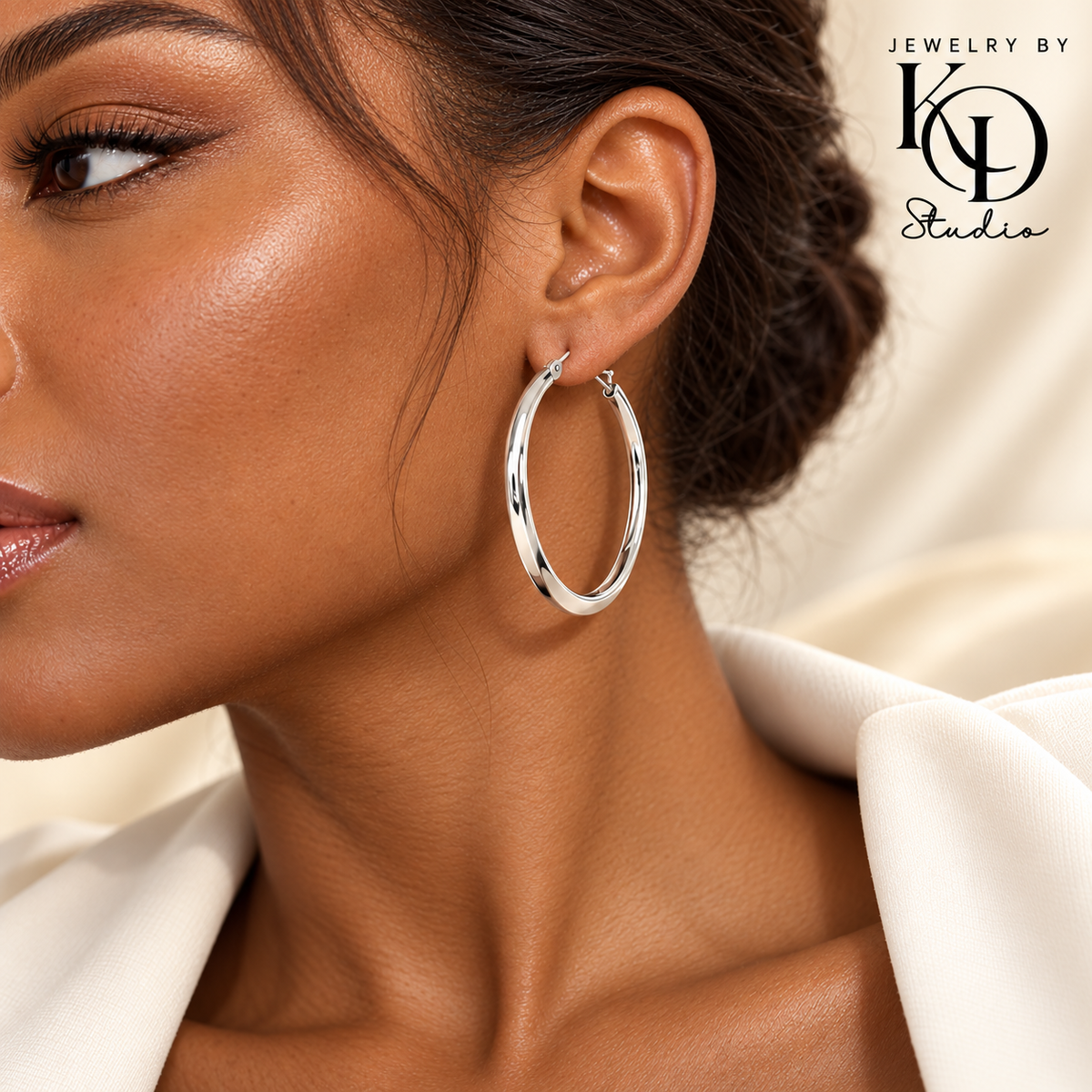 Chic Retro Hoop Earrings | 18K Gold Plated