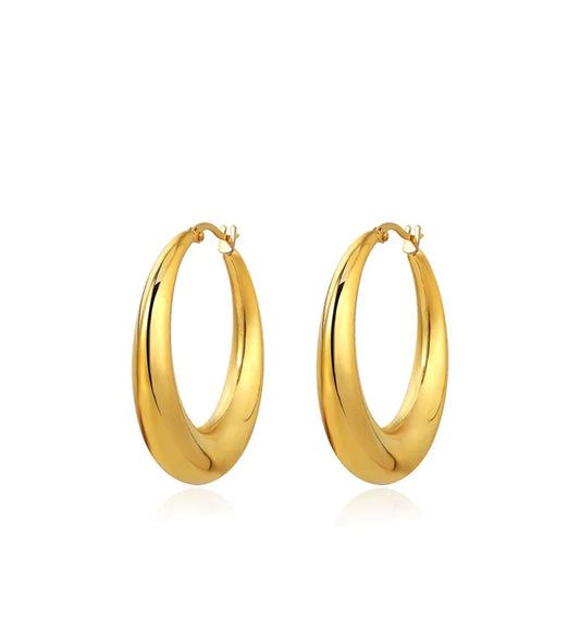 Chic Chubby Hoop Earrings