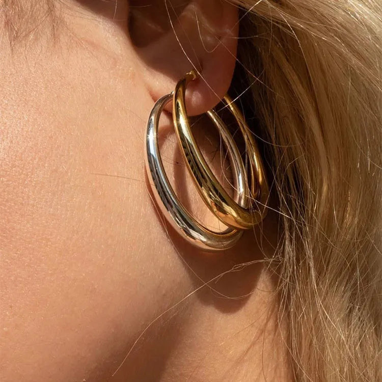 Chic Chubby Hoop Earrings