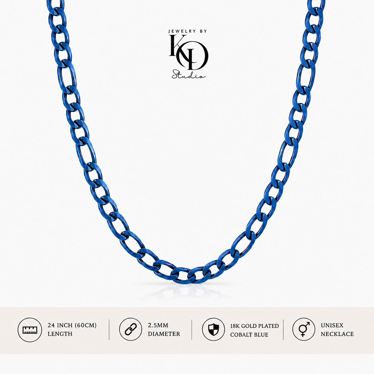 Big Daddy Figaro Chain Necklace | 18KGP