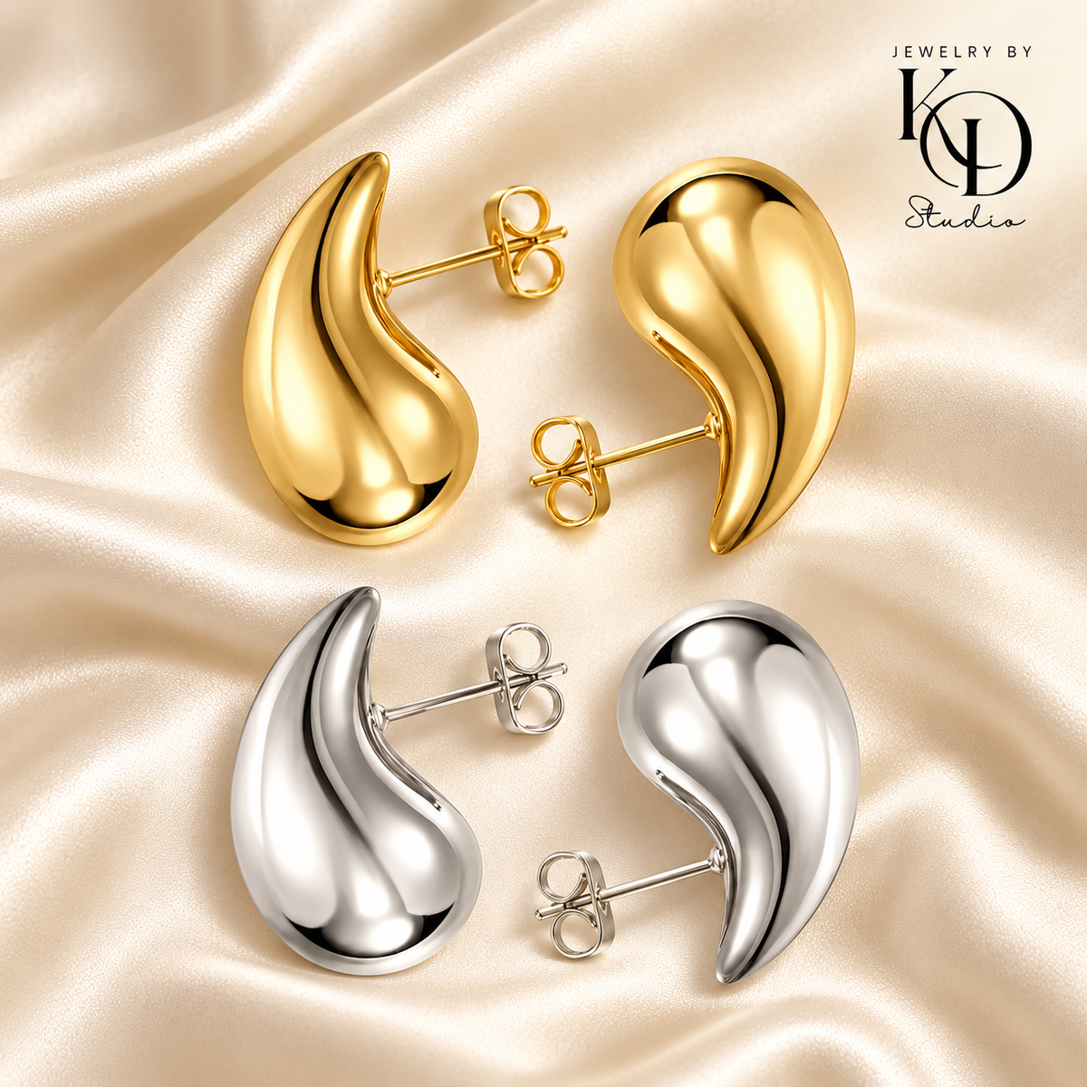 Drop Earrings | 18K Gold Plated |PVD Coated