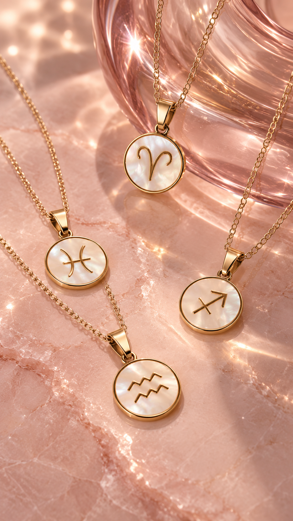 Elegant Zodiac Shell Necklace | 18K Gold Plated | PVD Coated