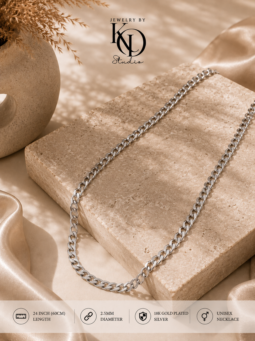 Big Daddy Cuban Chain Necklace | 18KGP