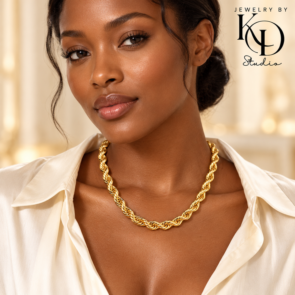 THICK Rope Chain | 18K Gold Plated | PVD Coated