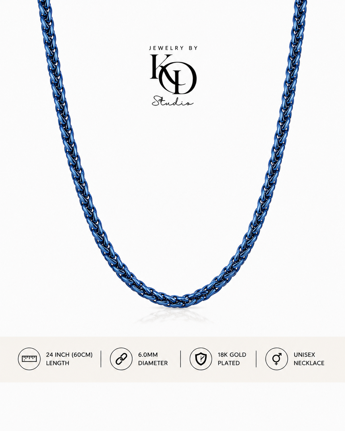 Big Daddy Round Snake Chain Necklace | 18KGP
