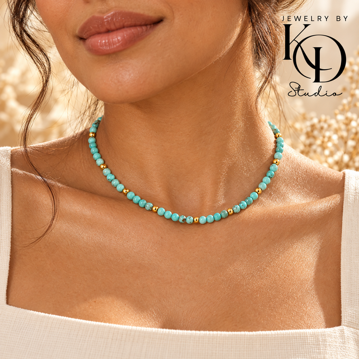 Serene Skies Beaded Necklace