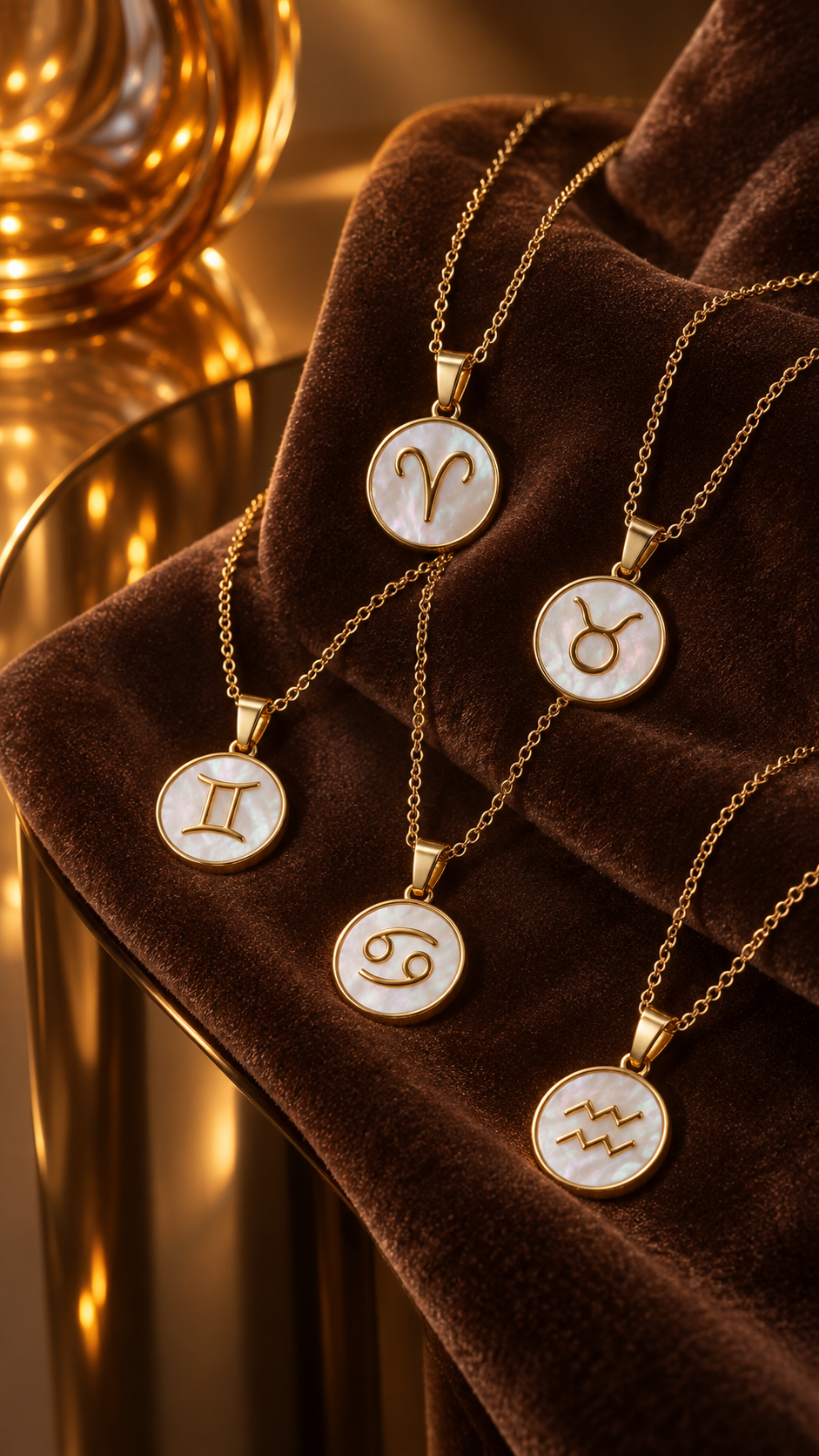 Elegant Zodiac Shell Necklace | 18K Gold Plated | PVD Coated
