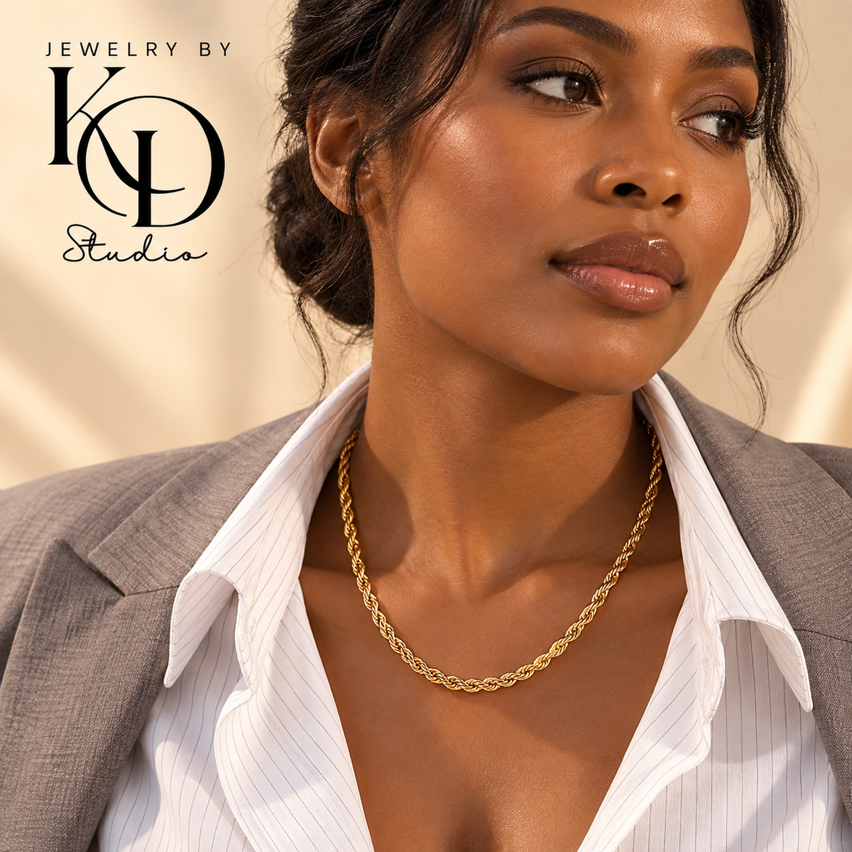 Everyday Chic Rope Chain | 18K Gold Plated | PVD Coated