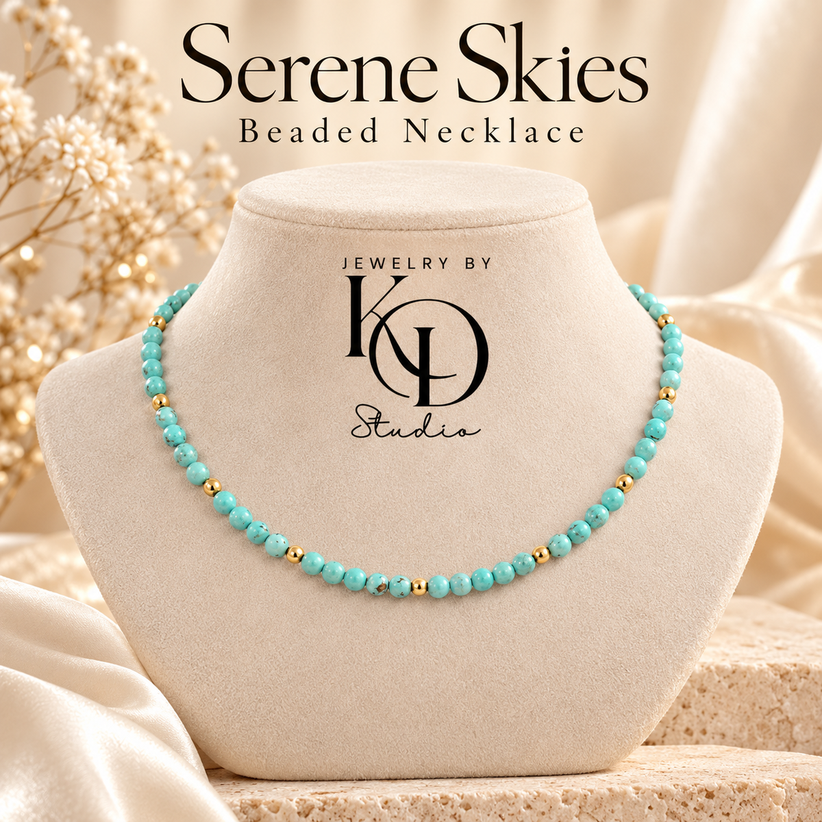 Serene Skies Beaded Necklace