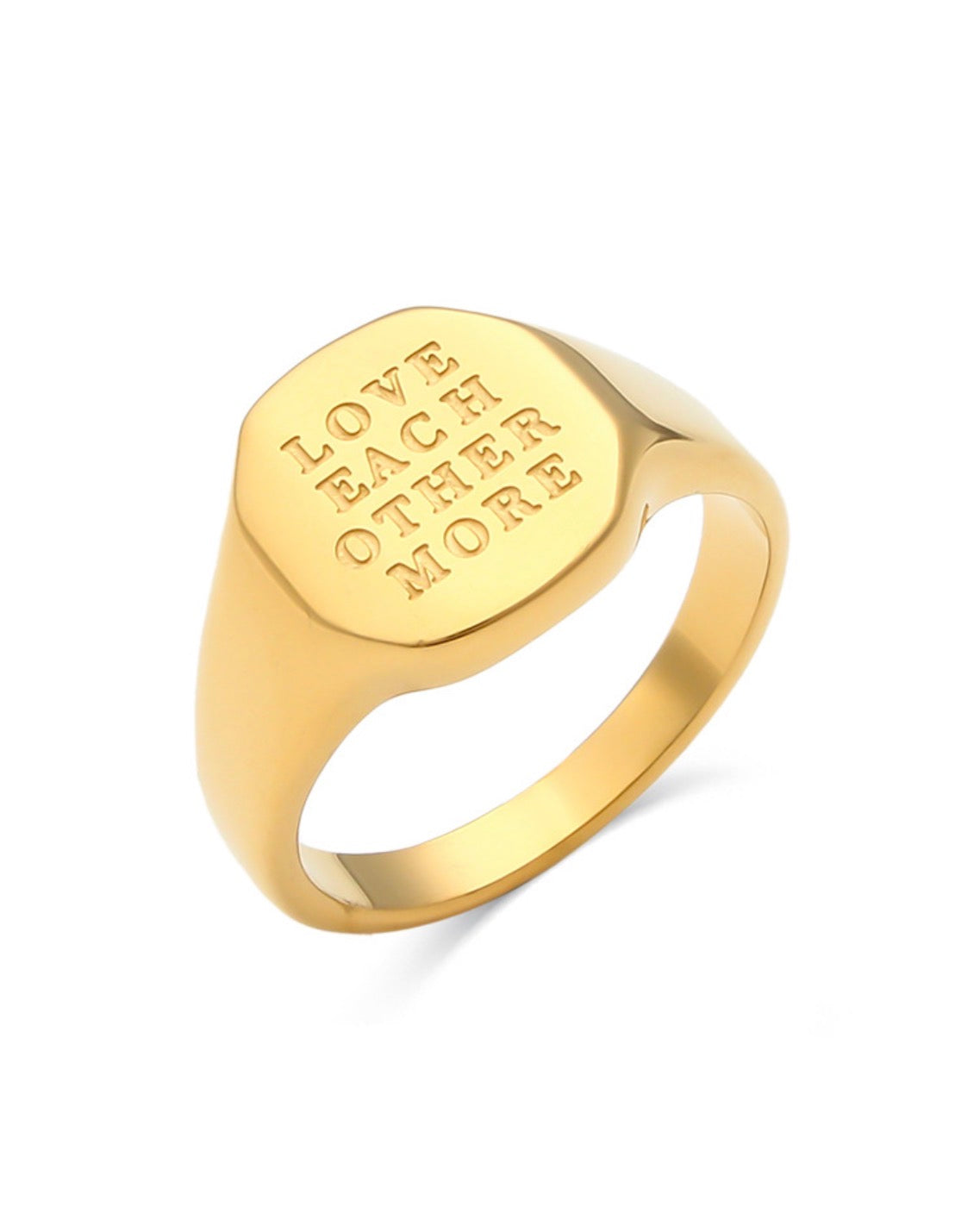Minimalist Affirmations Rings - 18KGP