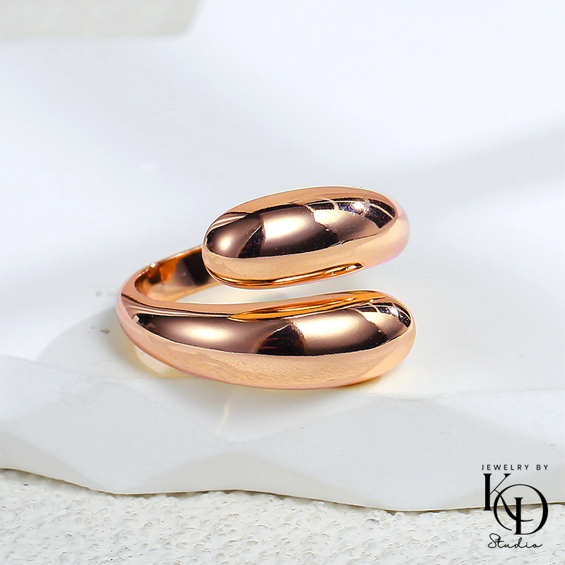 Teardrop Wraparound Ring | 18K Gold Plated