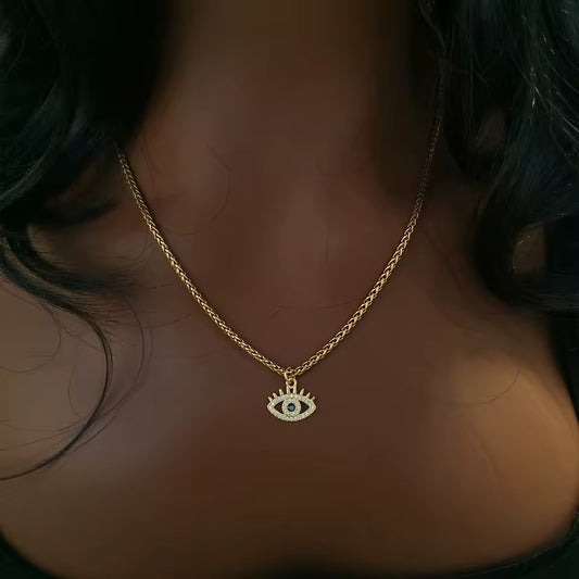 Blue Evil Eye Necklace