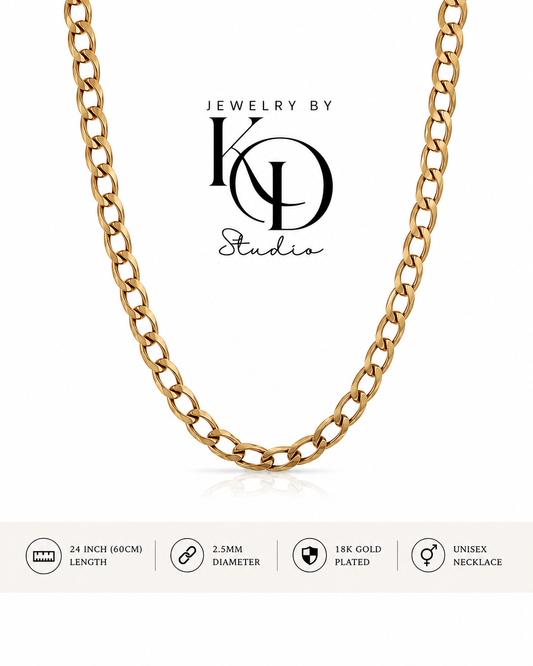 Big Daddy Cuban Chain Necklace | 18KGP