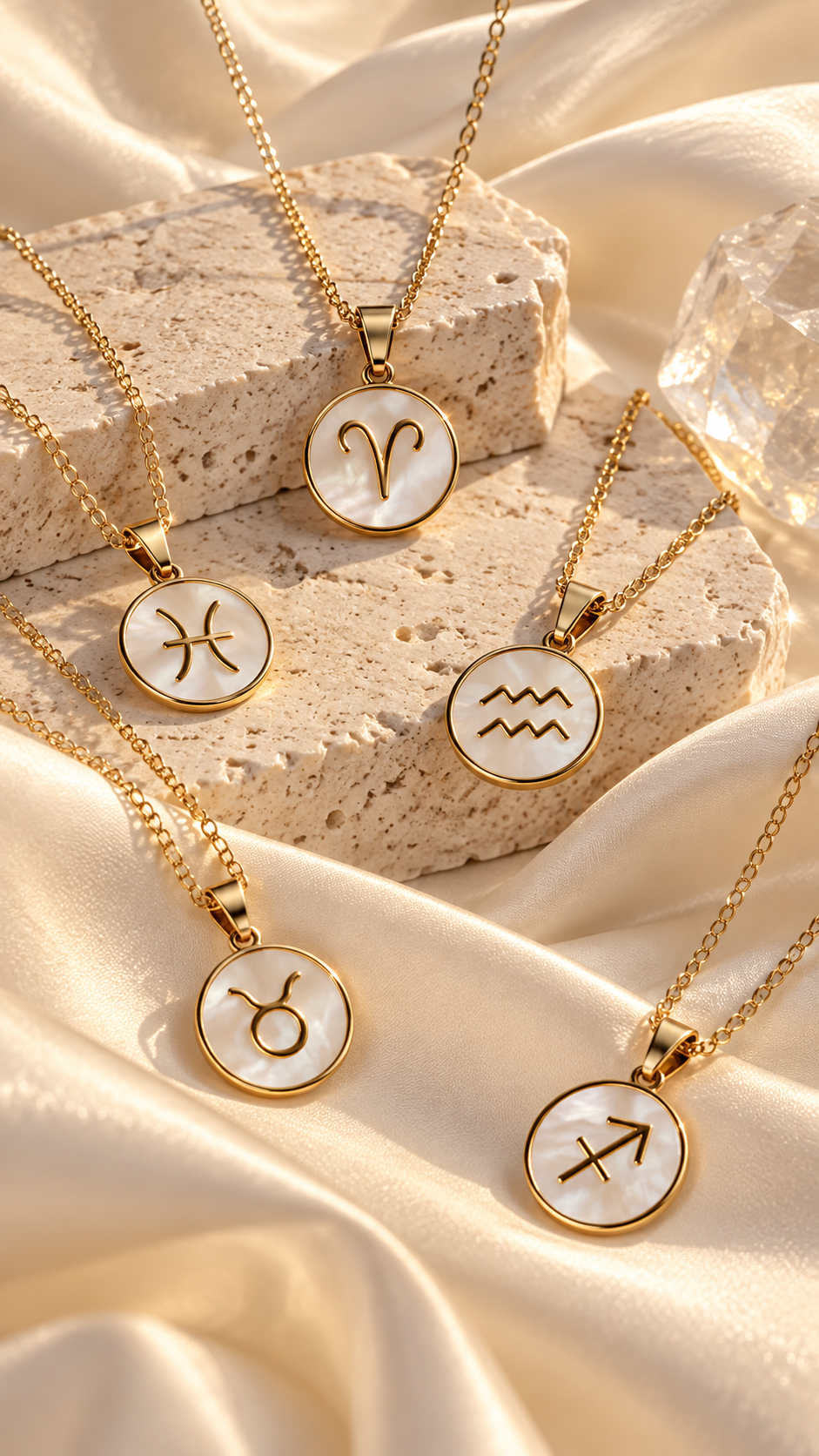 Elegant Zodiac Shell Necklace | 18K Gold Plated | PVD Coated