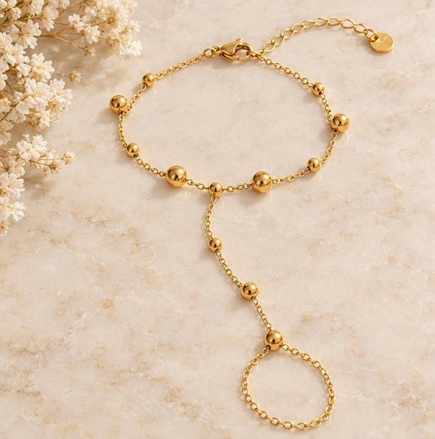 Golden Boho Handchain | 18K Gold Plated