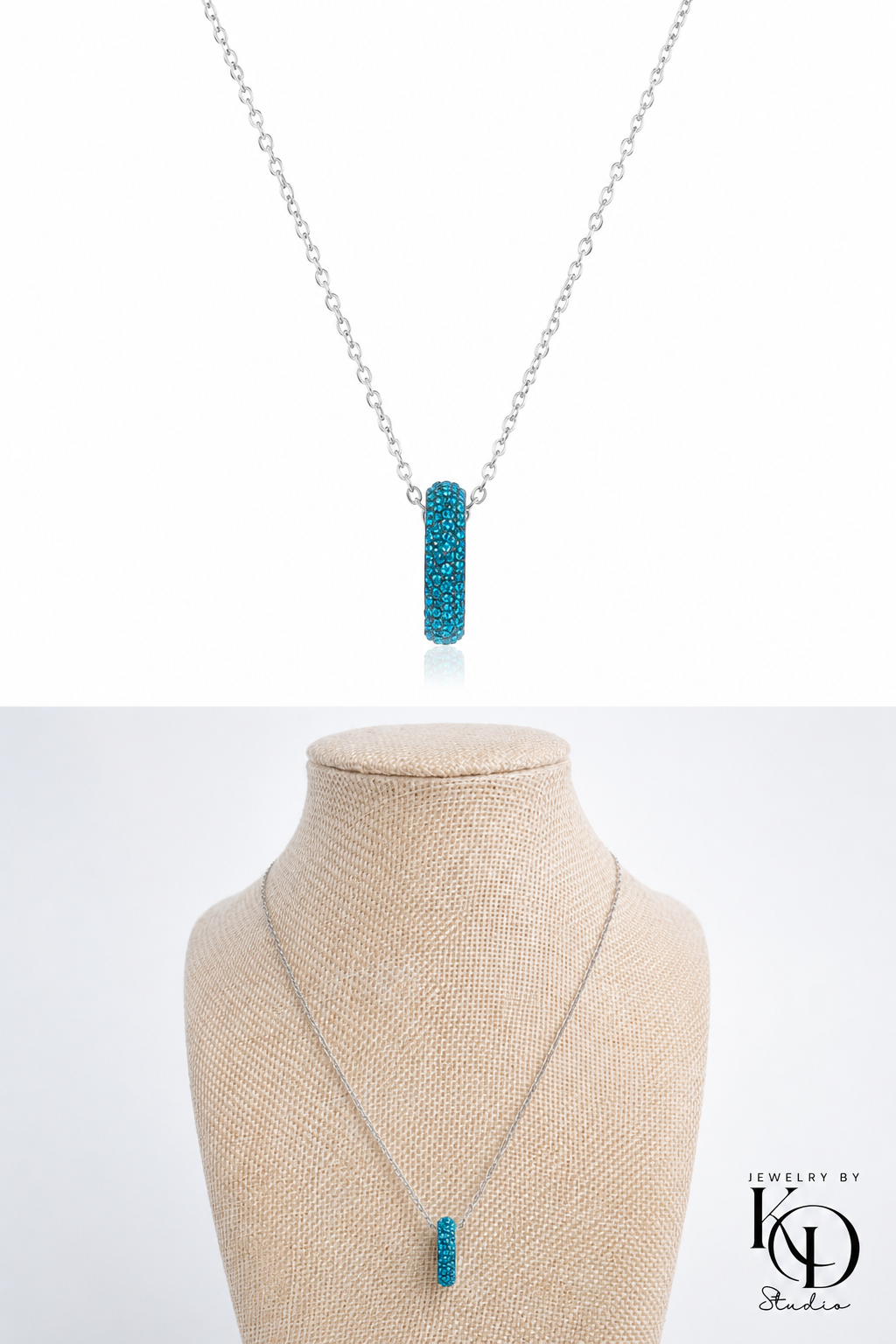 Rich Auntie Eternity Pendant Necklace | 18KGP