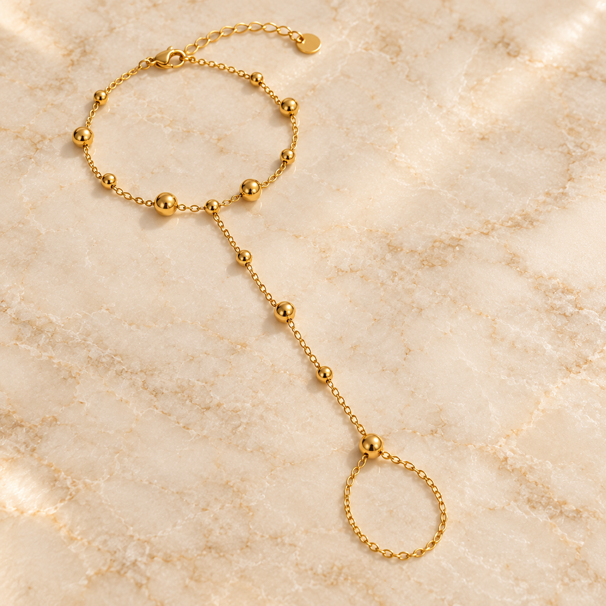 Golden Boho Handchain | 18K Gold Plated