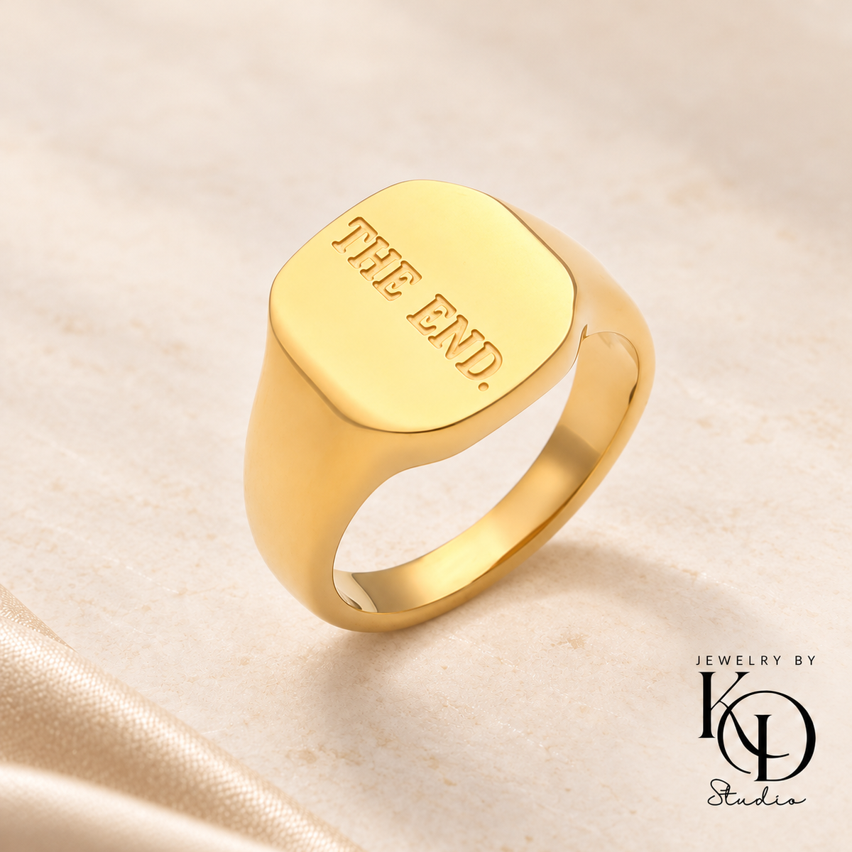 Minimalist Affirmations Rings | 18K Gold Plated