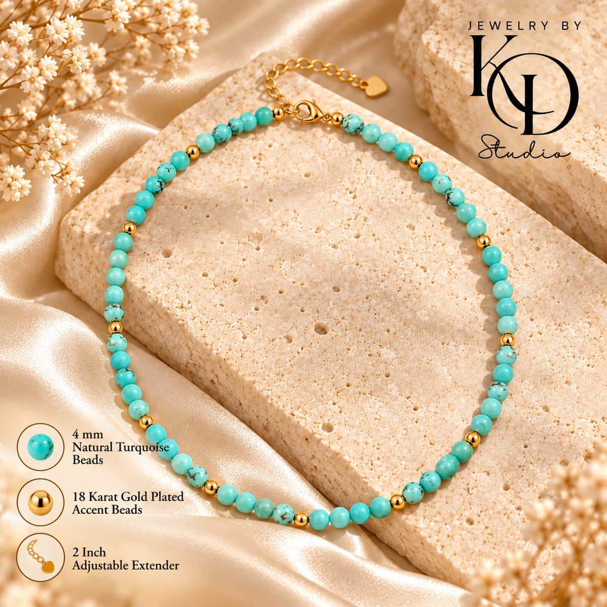 Serene Skies Beaded Necklace