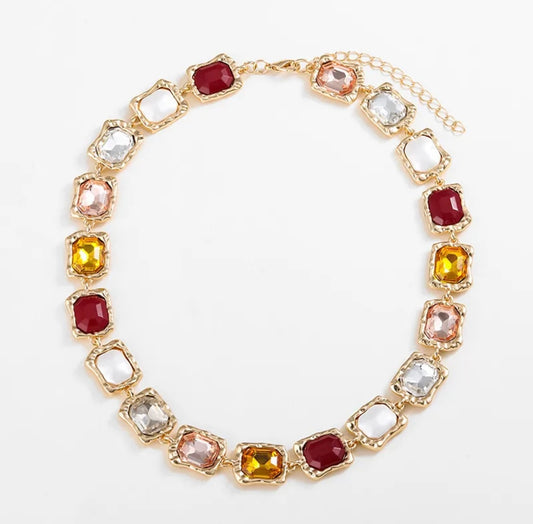 Fashion Crystal Cable Chain Necklace