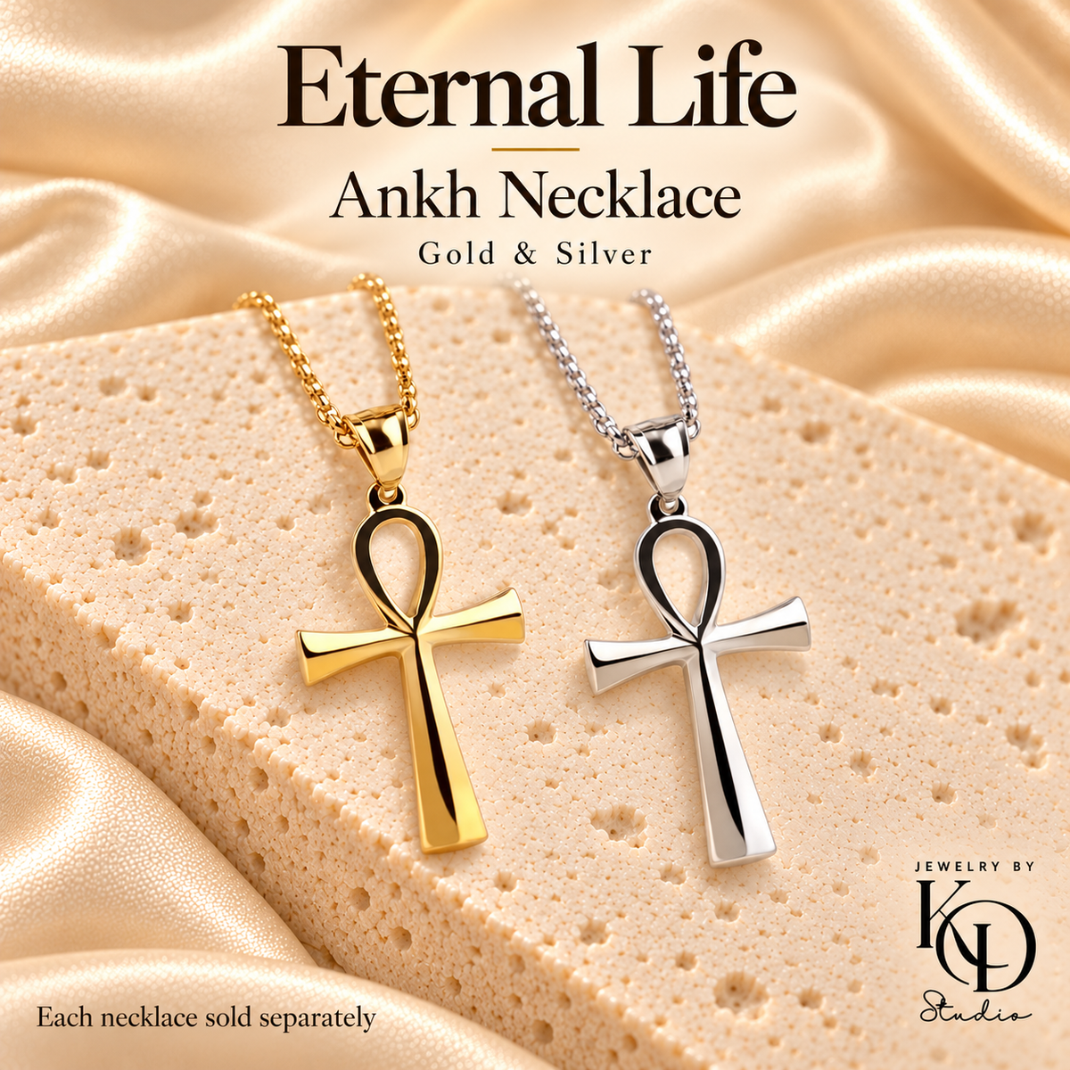 Eternal Life Ankh Necklace — hero