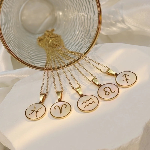 Elegant Zodiac Shell Necklace