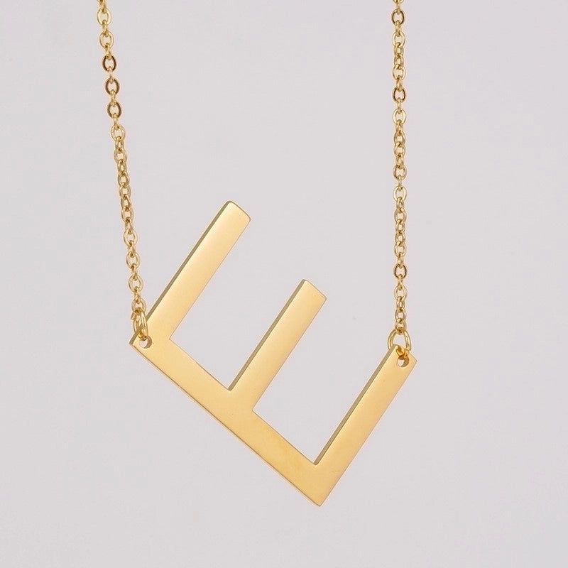 Golden Initial Necklace | 18K Gold Plated