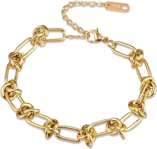 Elegant Gold Link Bracelet
