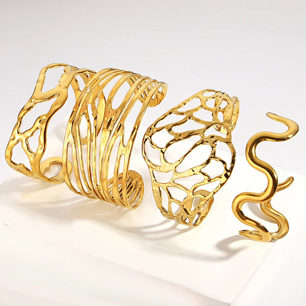 Urban Forge Hammered Cuff Bracelet