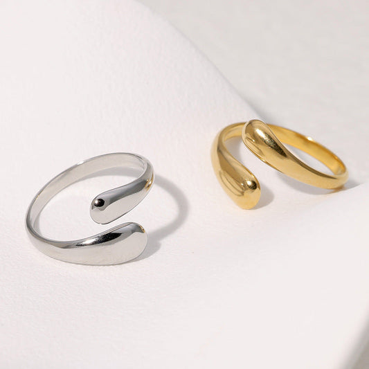 Stylish Open Geometric Ring