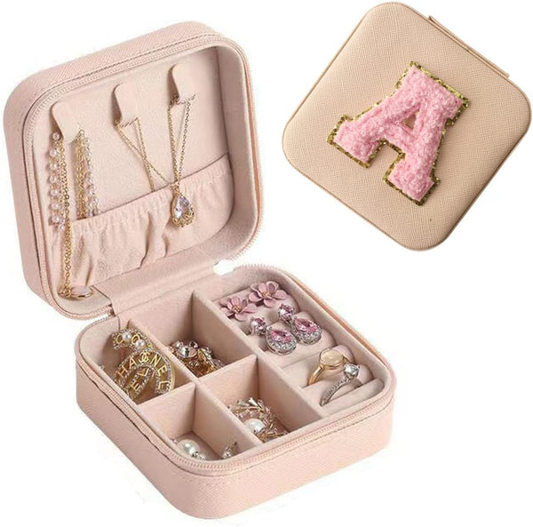Chic Pink Travel Jewelry Case