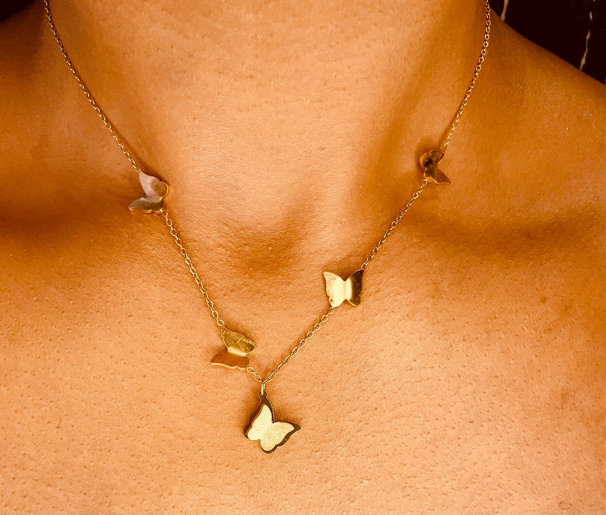 Vanessa Butterfly Necklace | 18K Gold Plated | PVD Coated