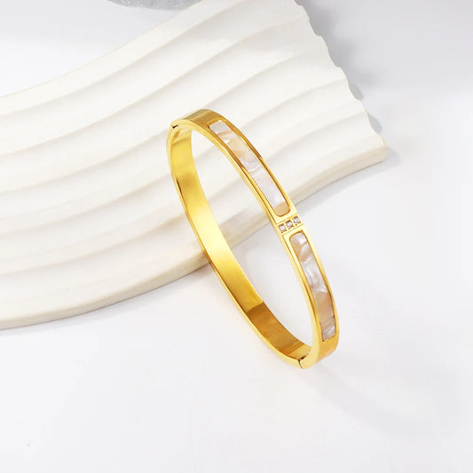 Elegant Shell Bangles