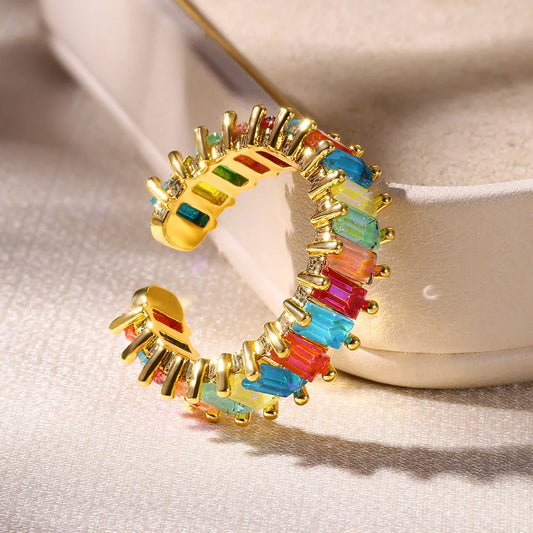 Beautiful Colors CZ Tennis Ring