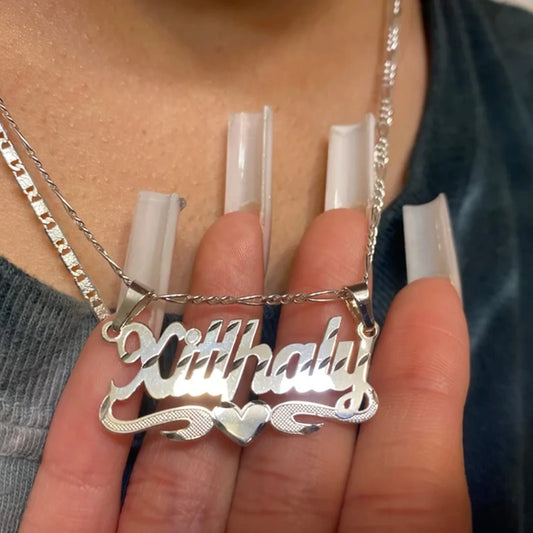 Elegant Heart Name Necklace