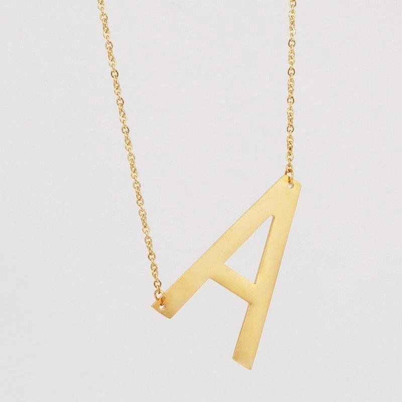 Golden Initial Necklace | 18K Gold Plated