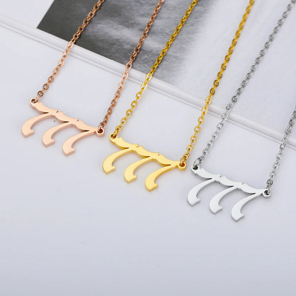 Golden Angel Number Necklace