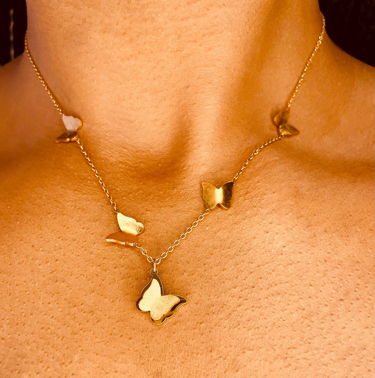 Vanessa Butterfly Necklace | 18K Gold Plated | PVD Coated