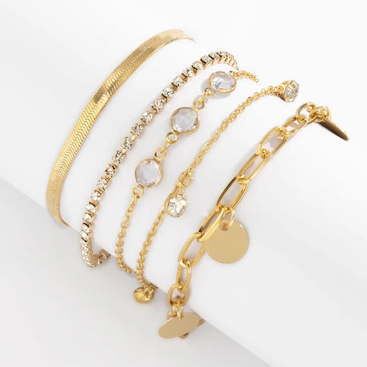 Chic Glitter Bracelet Set